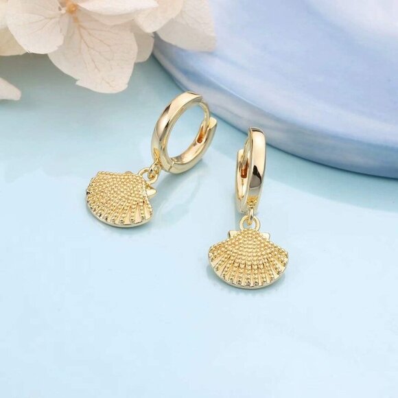 Women’s Gold-Plated Huggie Hoop Earrings with Cubic Zirconia - Perfect Gift Idea - Picture 6 of 7